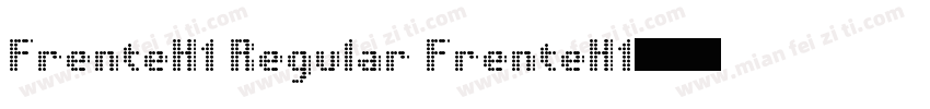 FrenteH1 Regular FrenteH1定期字体转换